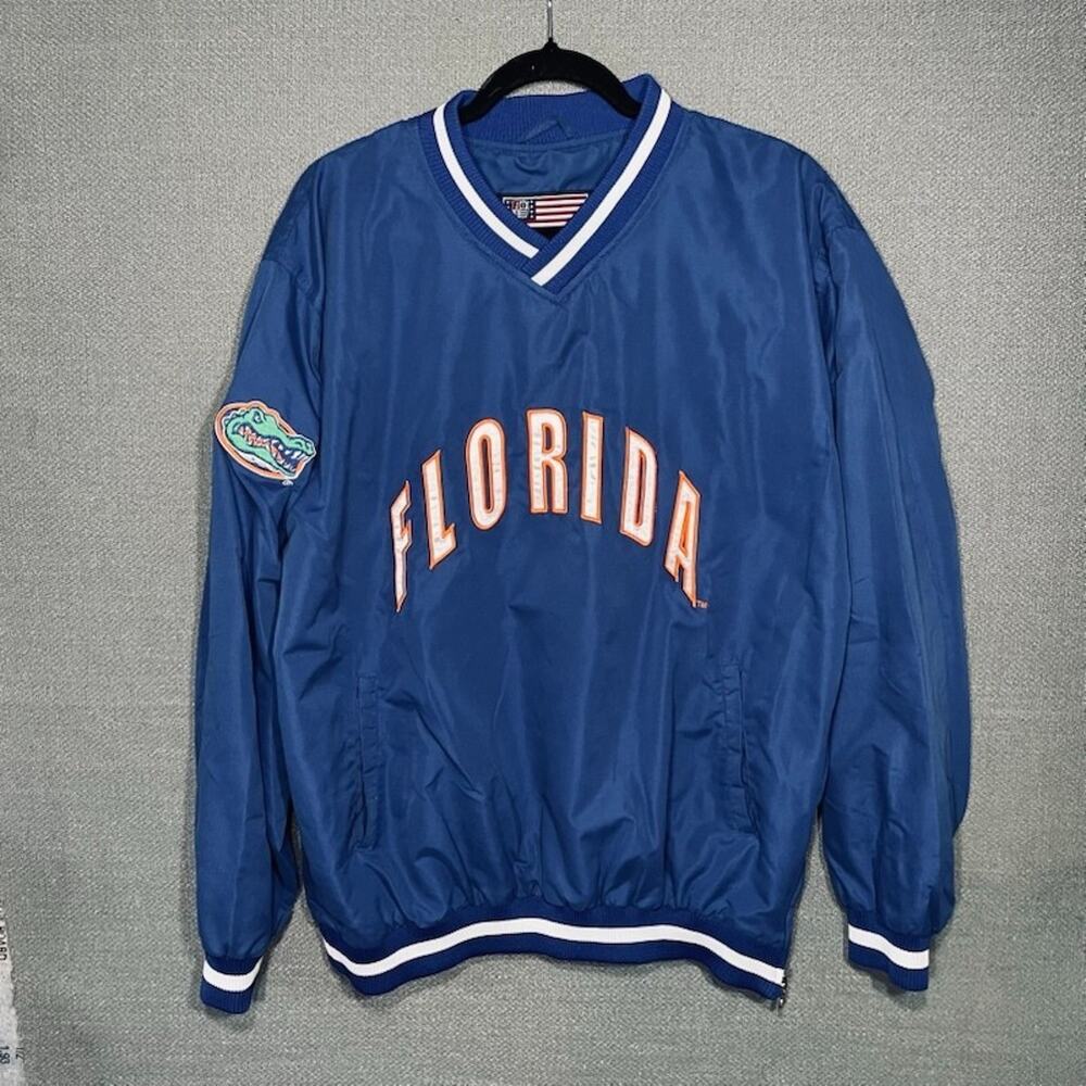 Joe College Authentic Vtg University of Florida Gators Mens Windbreaker Size L